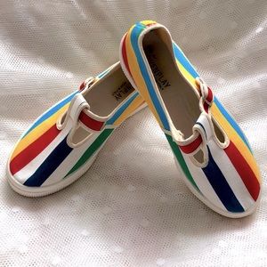 Colorful Striped Kids Sneakers